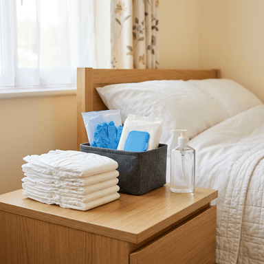 Urine Bag Emptying & Diaper Changing Assistance at home
