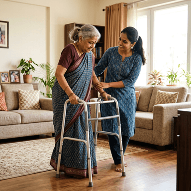 Walking & Bedside Exercises Assistance at home
